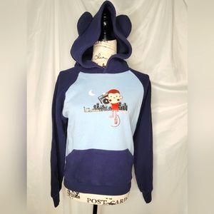 Vintage Yum Pop pullover sweatshirt with bear ear hood japan Size S